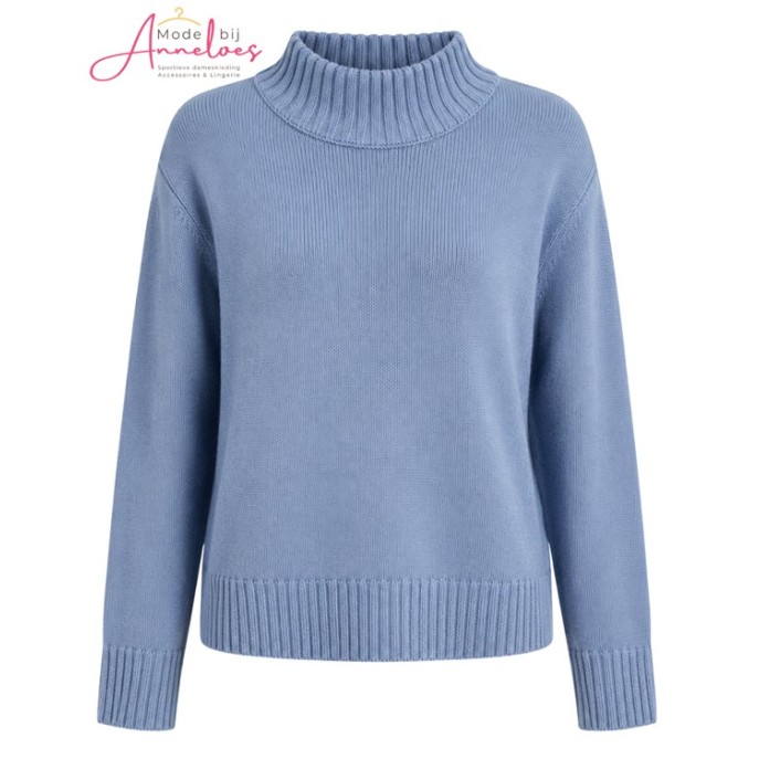 Blue Seven Pullover 248194 turtle hals Blauw Blue Seven Pullover 248194 turtle hals Blauw
